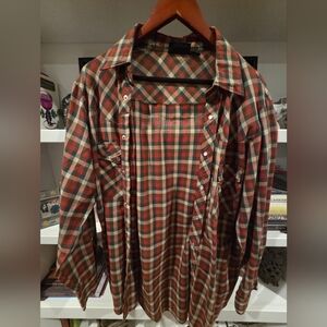 New Frontiers Big Yank Plaid Shirt - Size L